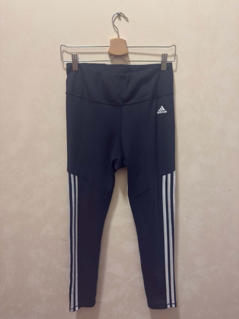 Adidas Climalite 3-Stripe Athletic Leggings Black Women's Size Medium